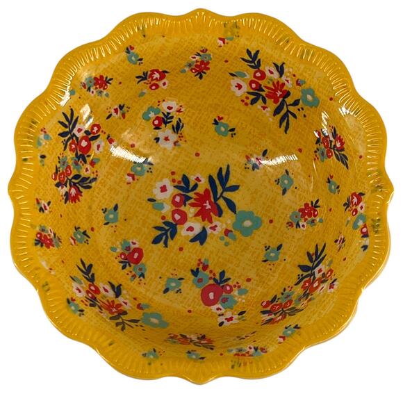 Pioneer Woman Ditsy Painterly Melamine Dip Snack Fruit Dessert Bowls 11oz Set 4 - Picture 5 of 15